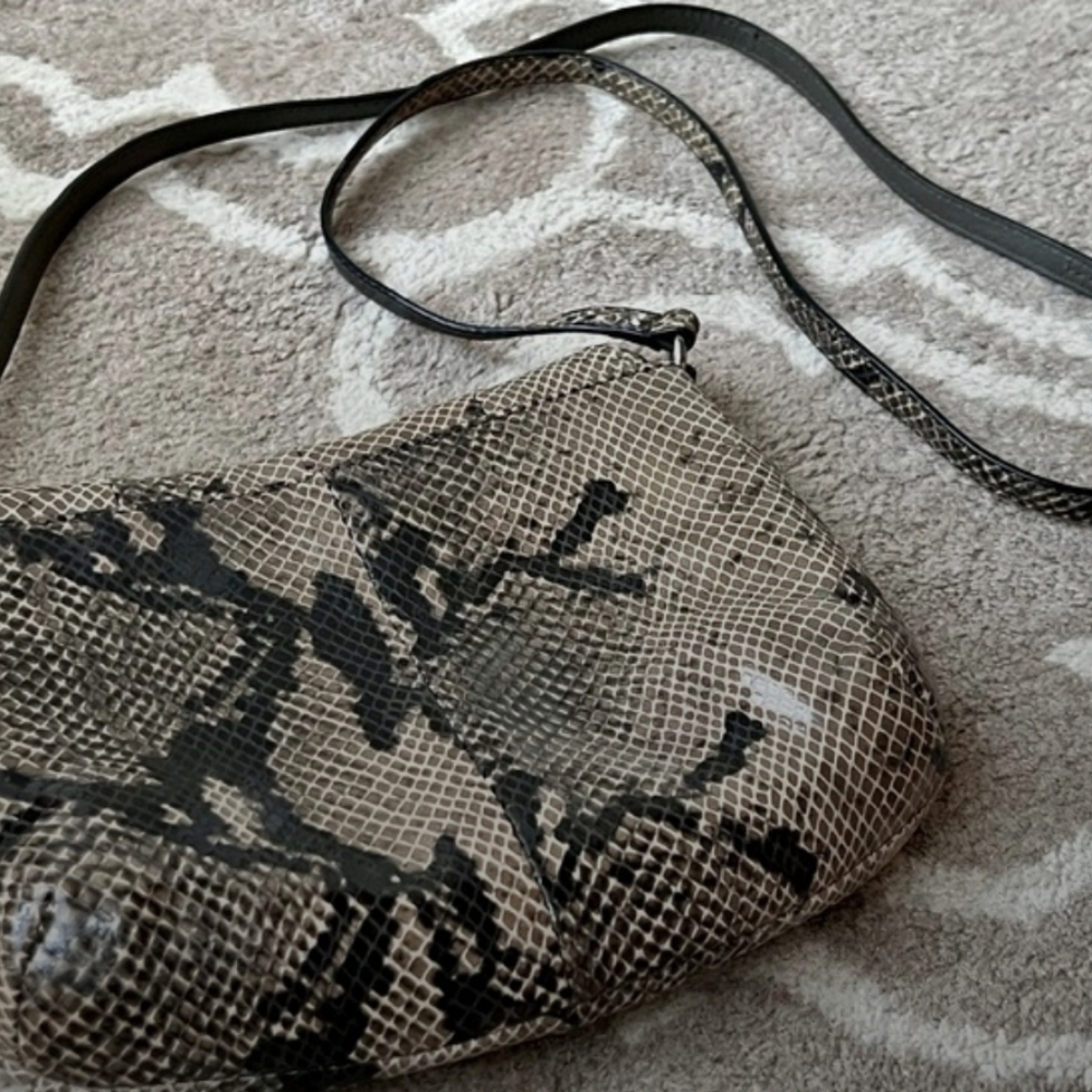 Coach - Python-Texture Crossbody Bag In Neutral S… - image 2